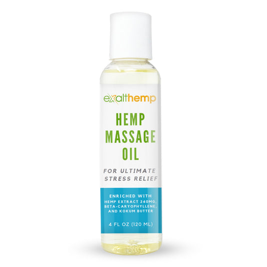 Hemp Extract Massage Oil 240mg - ExaltHemp